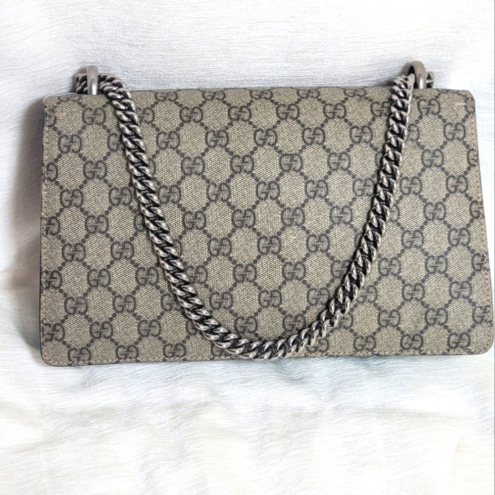 Auth💞GG Supreme Monogram Willow Hill Embroidered Dionysus Shoulder Bag - Picture 2 of 16